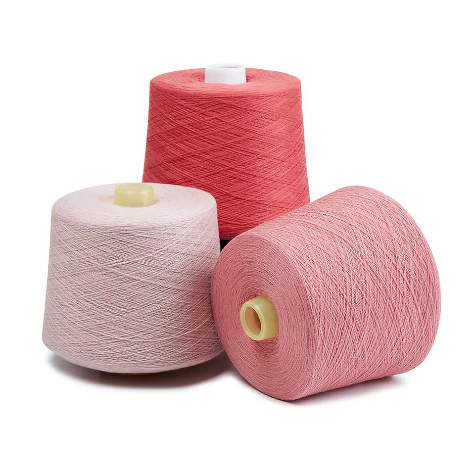 Fio de lã acrílico sólido 48NM/1 70% lã 30% fio de tricô misturado acrílico