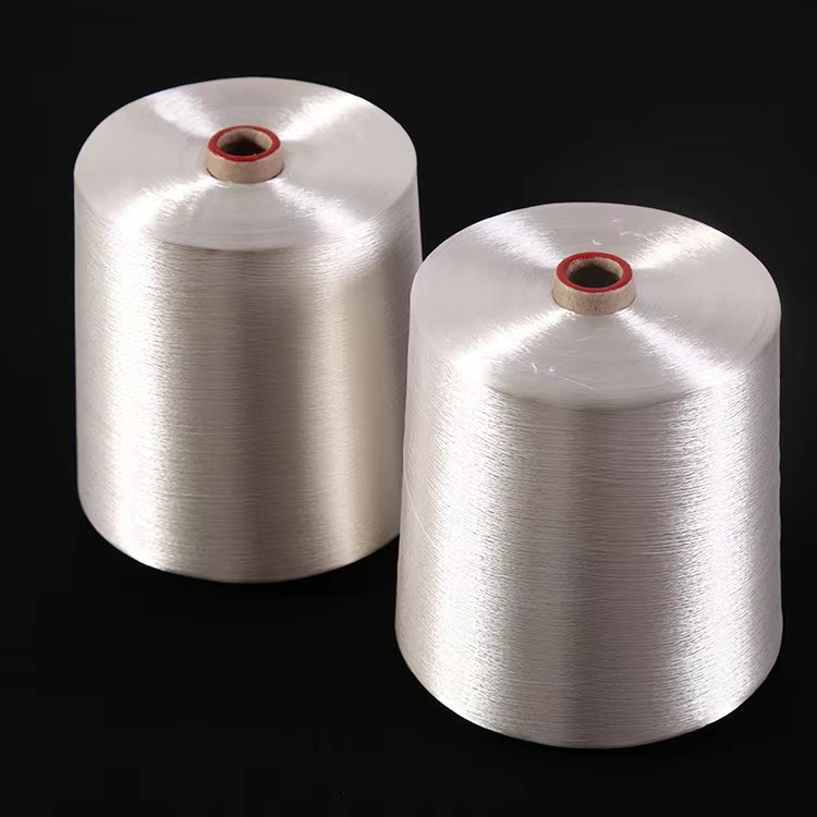 Filamento de viscose tingido brilhante branco cru 50D/24F para carpete